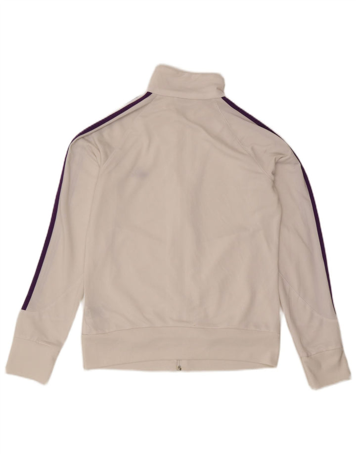 Γυναικεία αθλητική φόρμα Adidas Top Jacket UK 12/14 Medium White Polyester