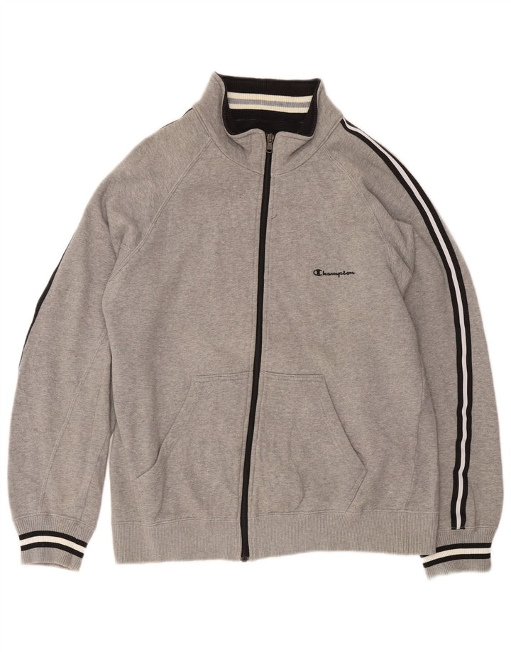Ανδρική αθλητική φόρμα Champion Top Jacket Μεγάλο Γκρι βαμβακερό