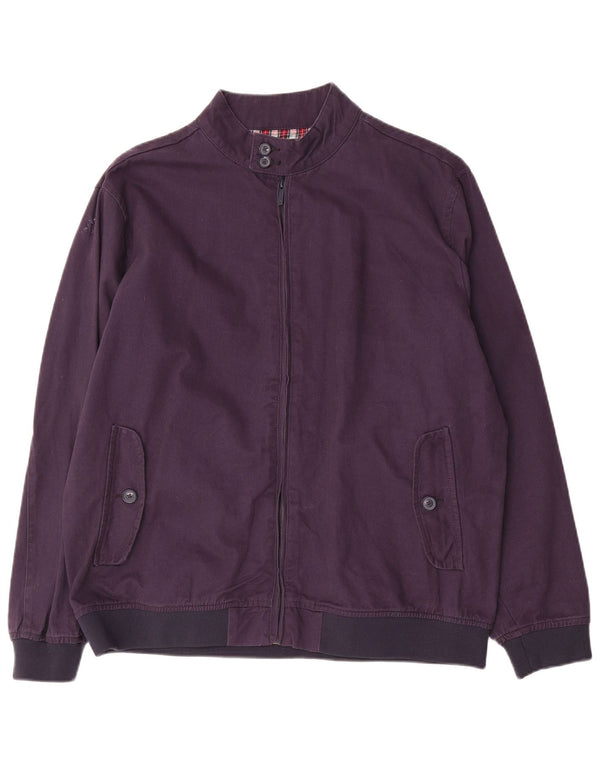 Pierre Cardin Ανδρικό Bomber Jacket UK 40 Large Navy Blue Cotton
