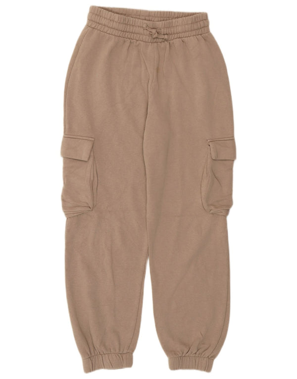 Zara Γυναικεία αθλητική φόρμα Παντελόνι Joggers UK 8 Small Beige Βαμβακερό