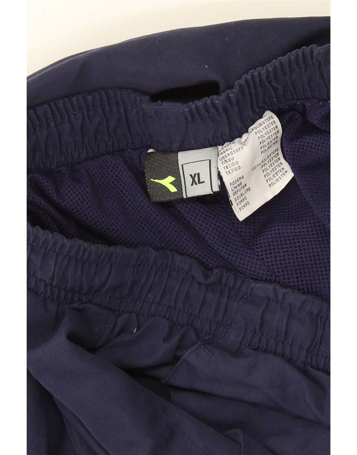 Ανδρική φόρμα Diadora Παντελόνι XL Navy Blue Colorblock Πολυεστέρας