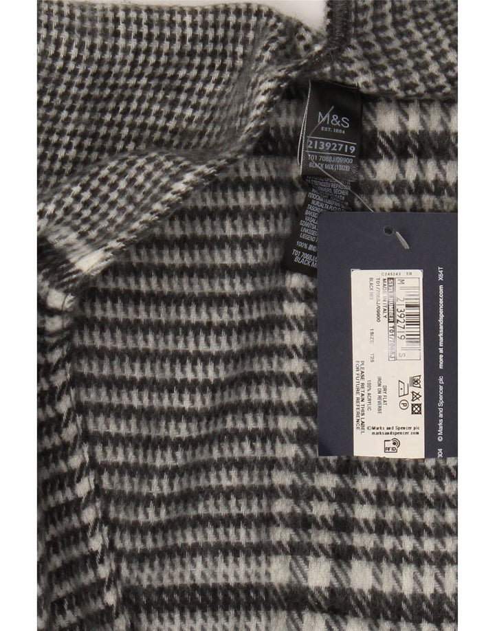 Marks & Spencer Γυναικείο πουλόβερ Cape Cardigan One Size Black Houndstooth