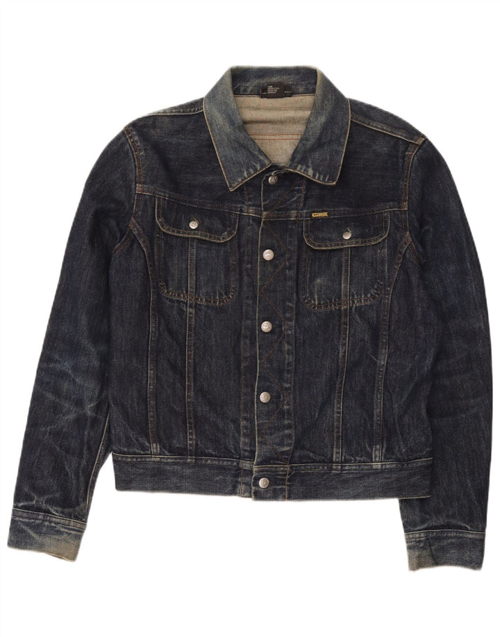 Diesel Γυναικείο Τζιν Μπουφάν UK 14 Medium Navy Blue Cotton