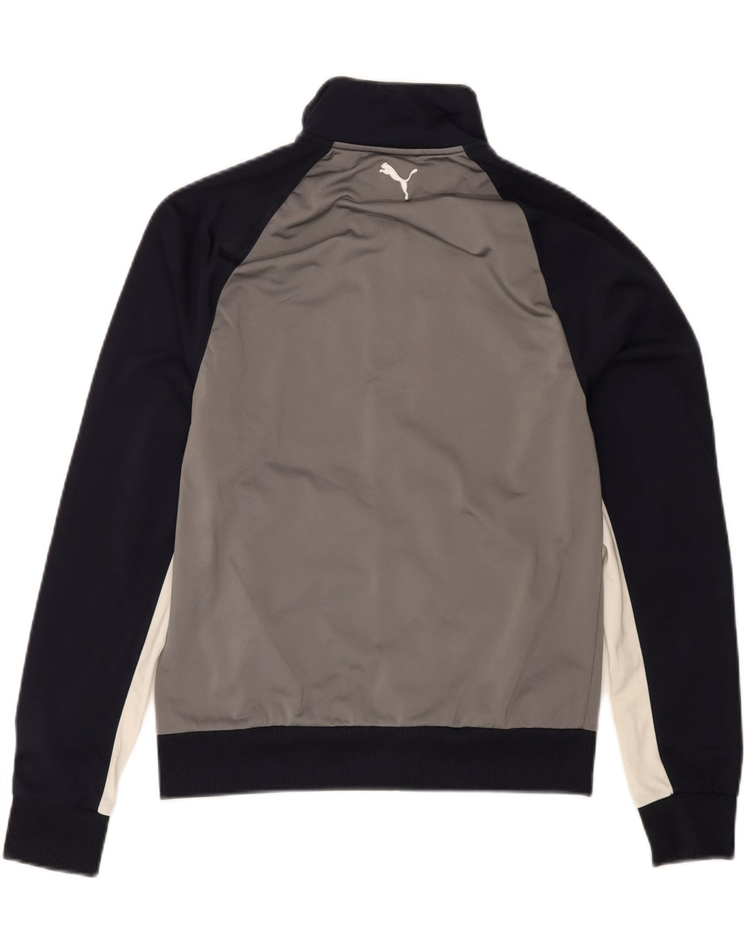 PUMA Mens Tracksuit Top Jacket Medium Navy Blue Colourblock Polyester Vintage Puma and Second-Hand Puma from Messina Hembry 