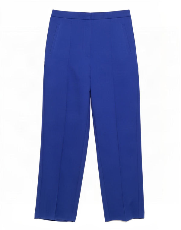 Zara Womens Tapered Chino Trousers Medium W28 L27 Blue Polyester