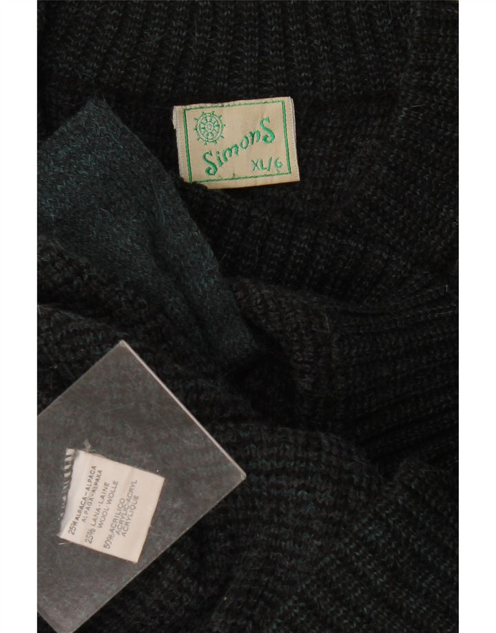 Ανδρικό πουλόβερ VINTAGE Ζακέτα XL Γκρι Ακρυλικό