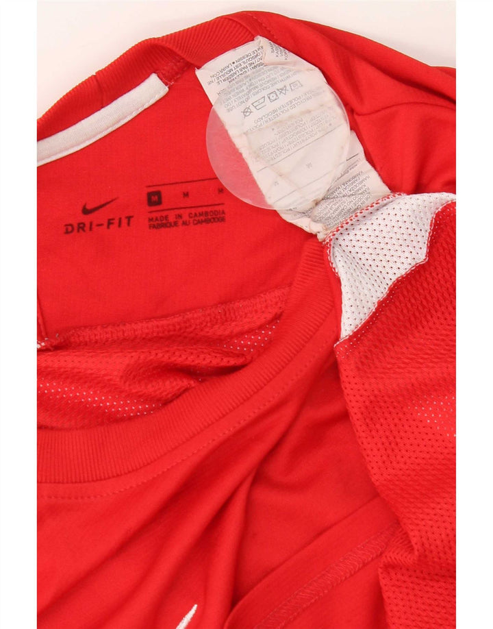 Nike Ανδρικό Dri Fit T-Shirt Τοπ Μεσαίο Κόκκινο Πολυεστέρα