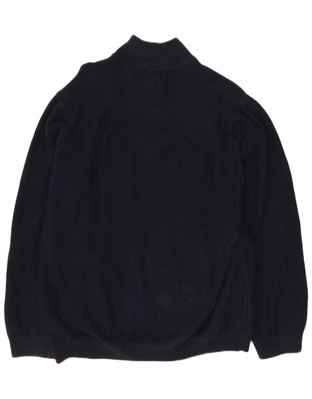 MARKS & SPENCER Ανδρικό πουλόβερ ζακέτα 2XL Navy Blue Cotton