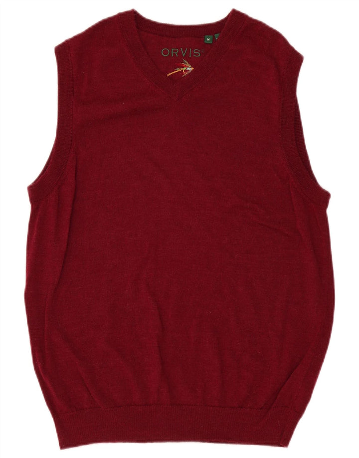 Orvis ανδρικό γιλέκο Tank Top Μεσαίο μπορντό μαλλί Merino