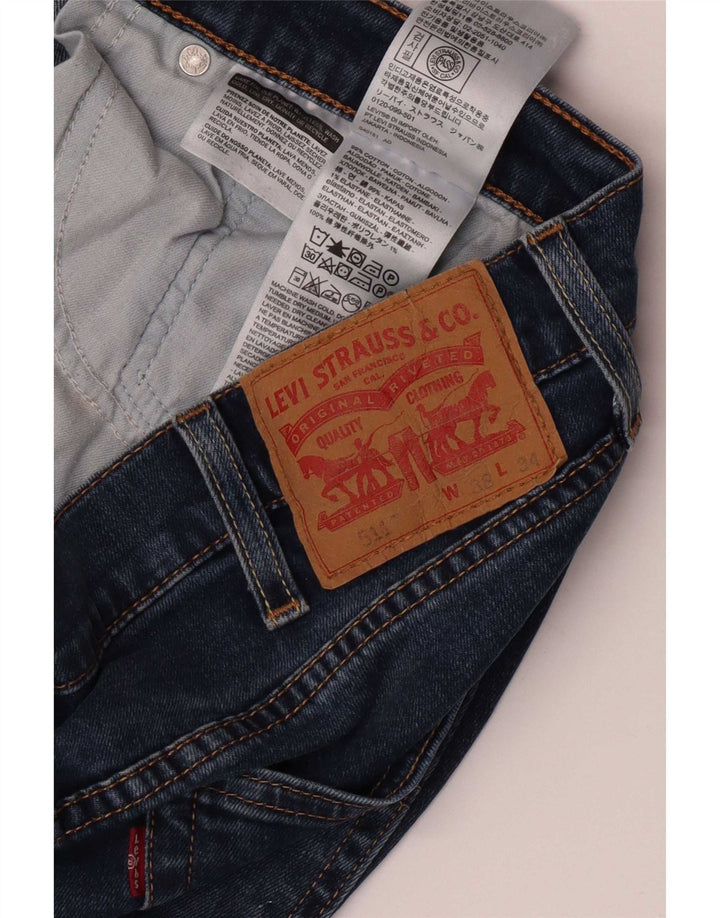 Levi's Mens 511 Slim Jeans W38 L34 Blue Cotton