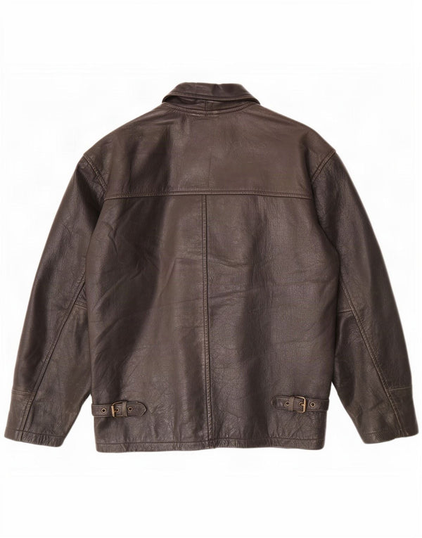 Bomb Boogie Ανδρικό Δερμάτινο Μπουφάν UK 36 Small Brown