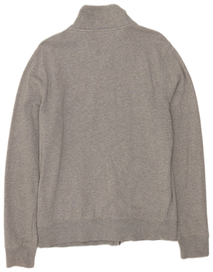 Tommy Hilfiger ανδρική φόρμα αθλητικής φόρμας με γραφικές φόρμες, μπουφάν από μεσαίο γκρι βαμβάκι