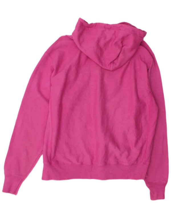 Champion Mens Hoodie Jumper Μεγάλο Ροζ Βαμβακερό