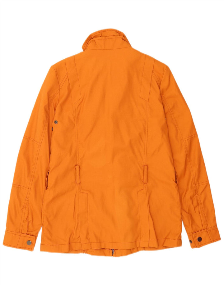 Zara Γυναικείο Utility Jacket UK 10 Small Orange Nylon