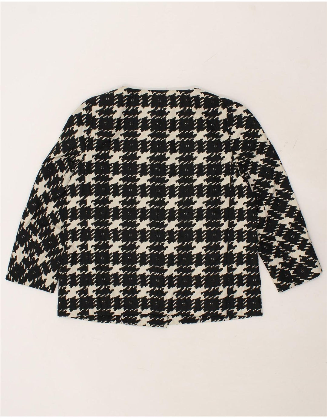 MAX MARA Γυναικείο σακάκι UK 12 Medium Black Check Polyester