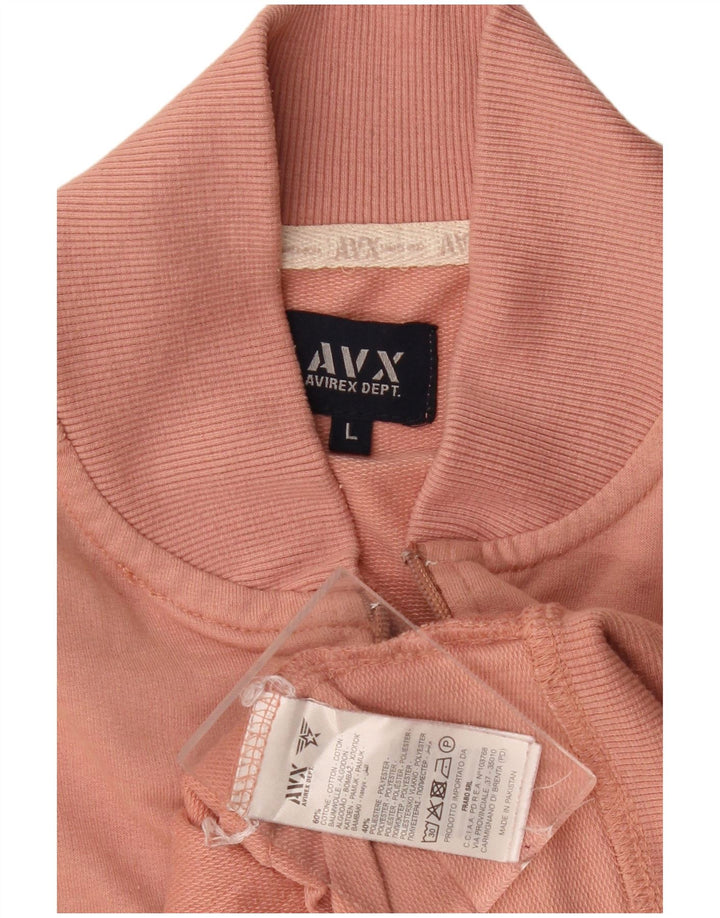Γυναικεία αθλητική φόρμα Avirex Top Jacket UK 14 μεγάλο ροζ βαμβακερό