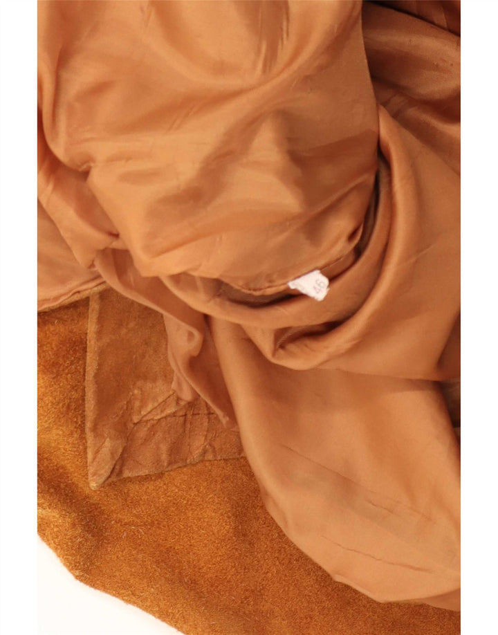Vintage Ανδρικό Suede Jacket IT 46 Small Beige