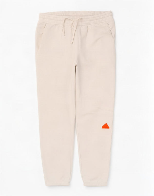 Ανδρική αθλητική φόρμα Adidas Παντελόνι Joggers μεγάλο λευκό βαμβακερό