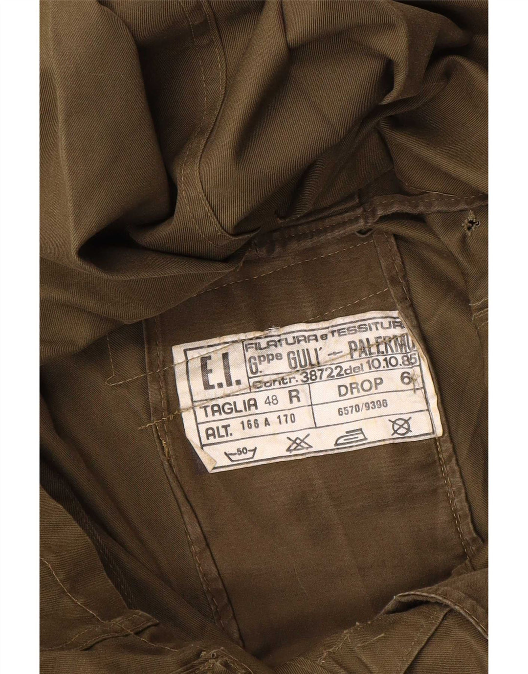 Vintage Ανδρικό Military Jacket IT 48 Medium Khaki