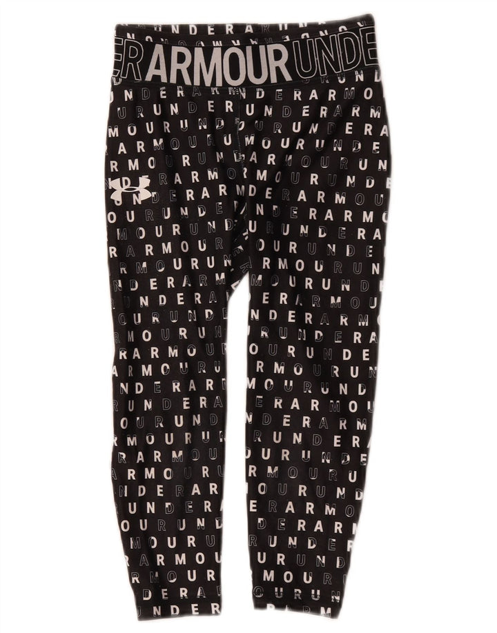 Under Armour Girls Graphic κολάν 7-8 ετών Small Black Polyester