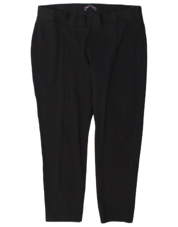 Marks & Spencer Γυναικείο Slim Cropped Παντελόνι UK 16 Large W34 L25 Black