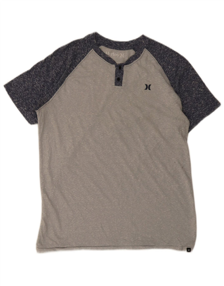 Ανδρικό T-Shirt Premium Fit Hurley Top Medium Grey Colourblock Πολυεστέρας