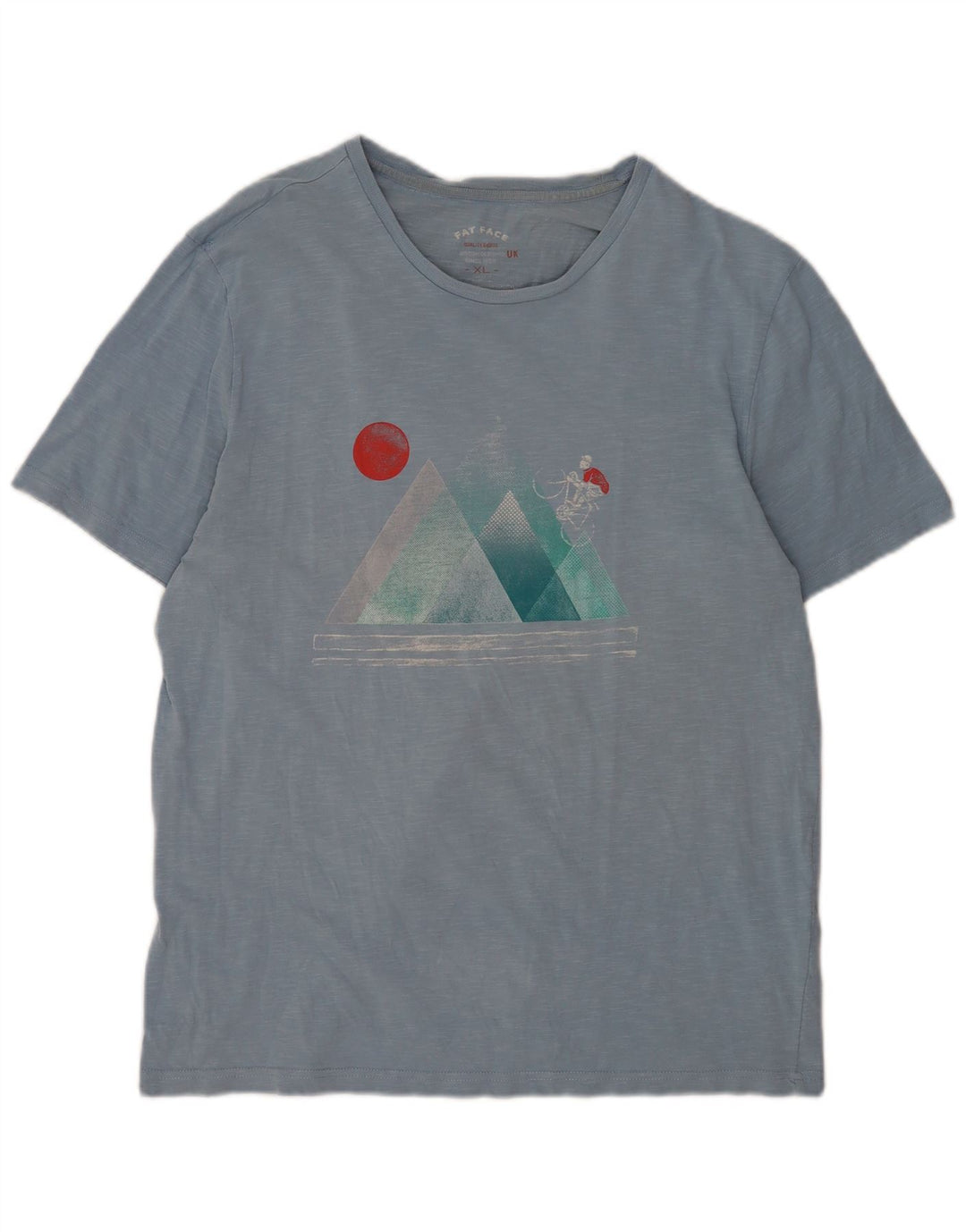 Ανδρικό γραφικό T-Shirt Fat Face Top XL Μπλε βαμβακερό