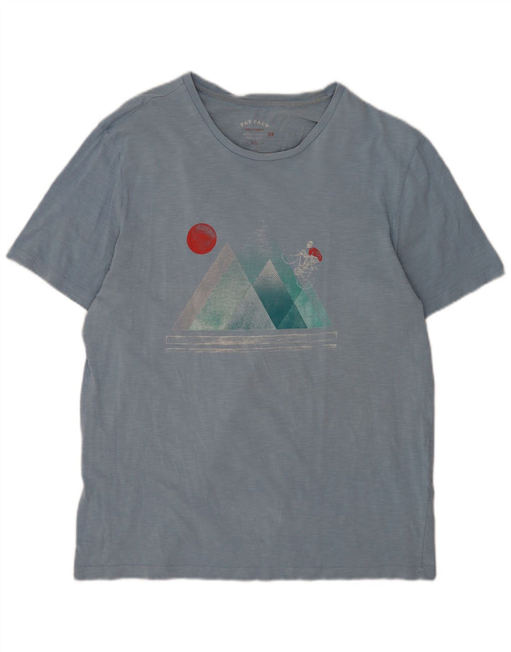 Ανδρικό γραφικό T-Shirt Fat Face Top XL Μπλε βαμβακερό