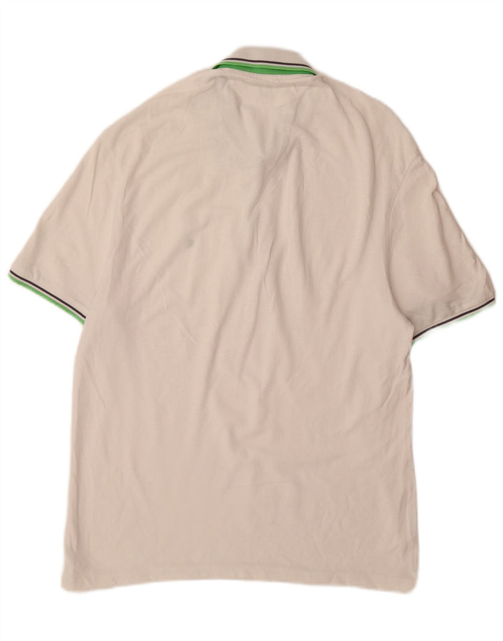 Ανδρικό μπλουζάκι CHAMPION Heritage Fit Polo XL Λευκό