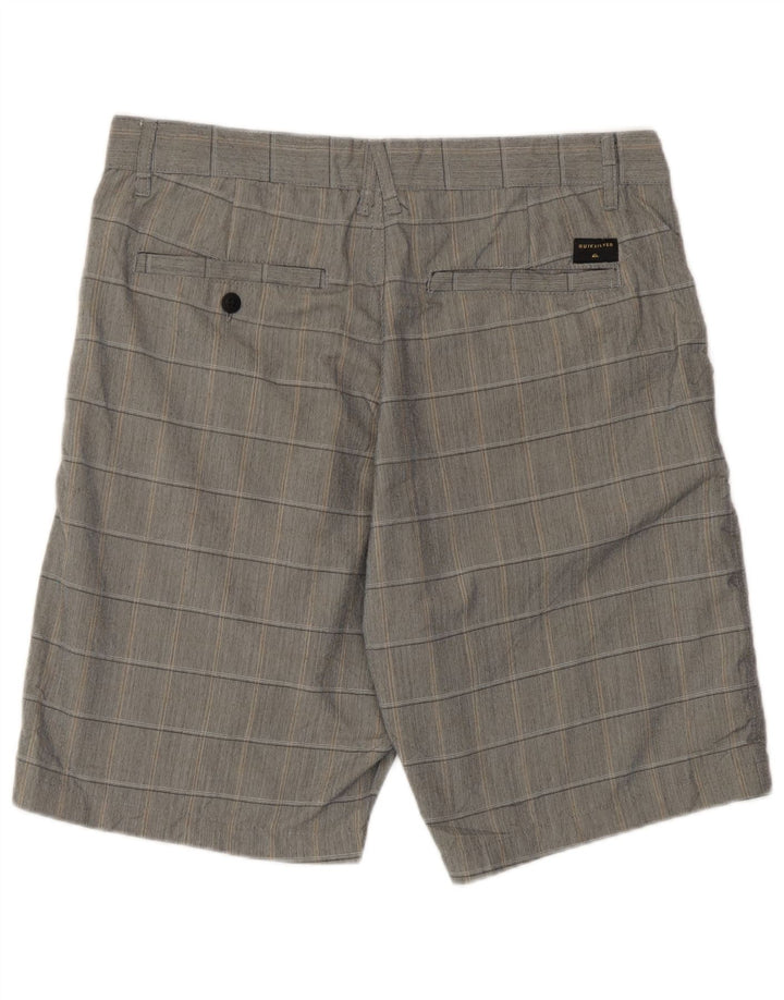 Ανδρικό τσίνο σορτς Quiksilver κανονική εφαρμογή W32 από μεσαίο γκρι τσοκ πολυεστέρα