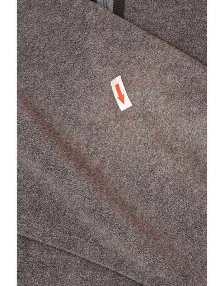 Hugo Boss Ανδρικό φερμουάρ Fleece Jumper Μεγάλος Γκρι Πολυεστέρας