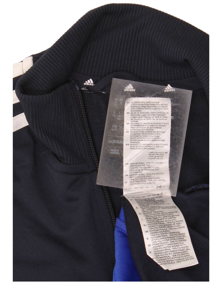 ADIDAS Boys Aeroready αθλητική φόρμα μπουφάν 15-16 ετών Navy Blue