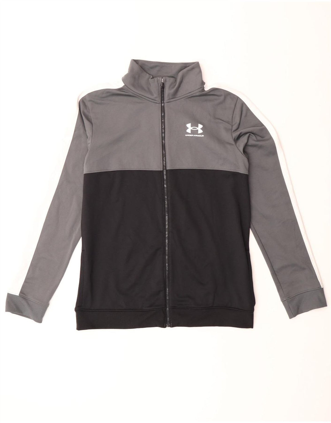 Under Armour Boys αθλητική φόρμα Top Jacket 13-14 Years XL Grey Colourblock