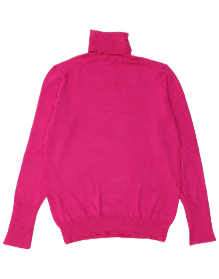 Zara Γυναικείο πουλόβερ με ρολό λαιμόκοψη UK 12 Medium Pink