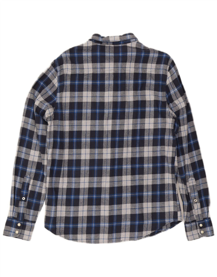 Ανδρικό φανελένιο πουκάμισο Lee, κανονικό, μεσαίο μπλε, βαμβακερό