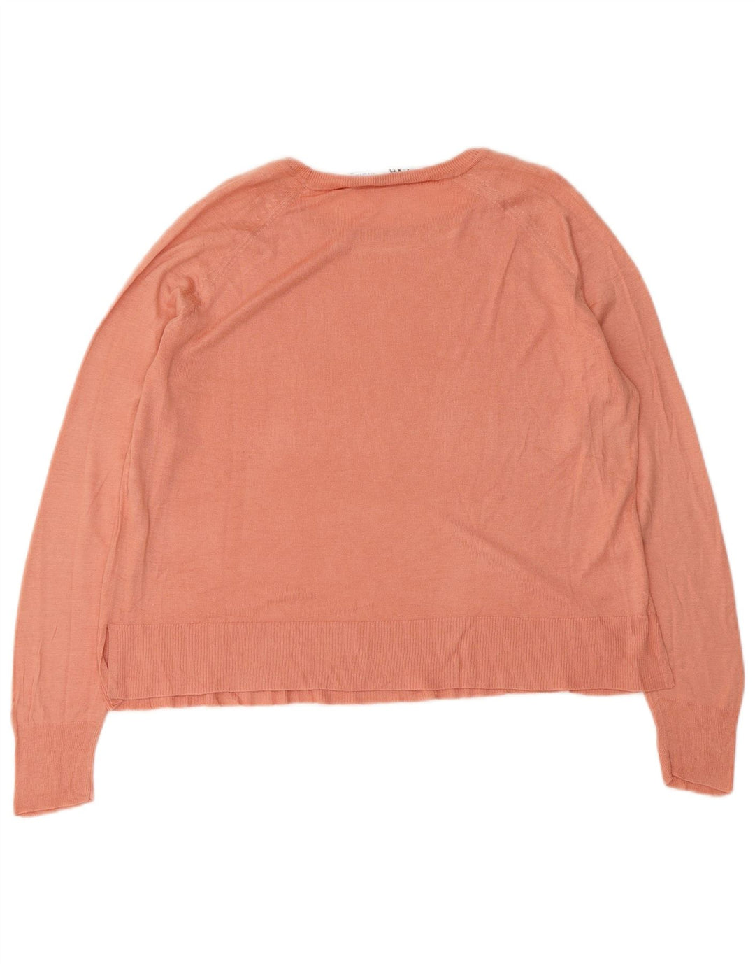 Zara Γυναικεία Μπλούζα Oversized Top UK 10 Small Pink Viscose