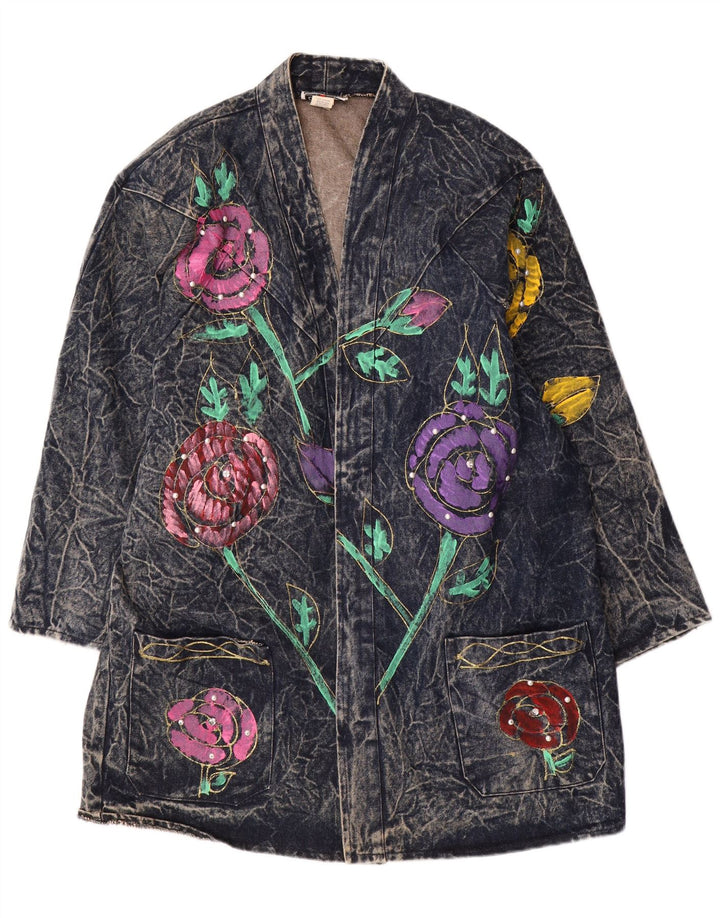 CHRISTIE OF CALIFORNIA Γυναικείο τζιν μεγάλο παλτό US 14 XL Navy Blue