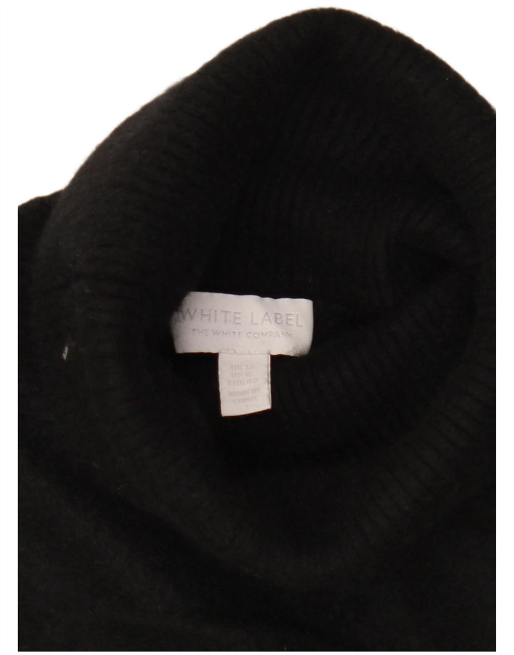 Γυναικείο πουλόβερ λευκής ετικέτας Crop Roll Neck Jumper UK 12 Medium Black