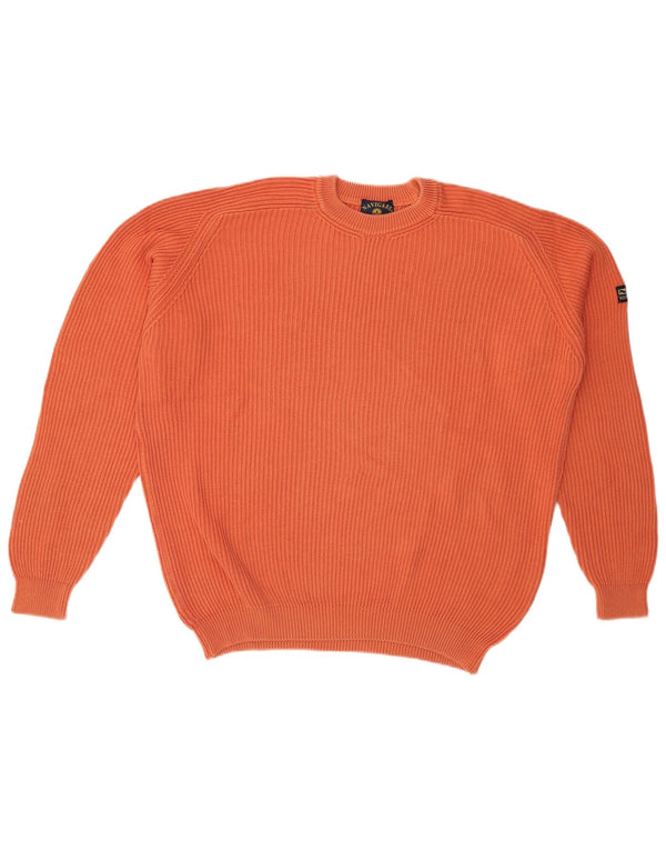 Ανδρικό πουλόβερ Navigare Crew Neck Jumper XL Πορτοκαλί βαμβακερό