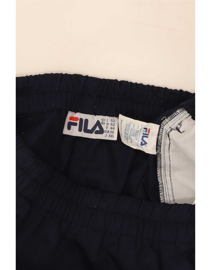Ανδρικό αθλητικό σορτς Fila μεγάλο μπλε ναυτικό πολυεστέρα