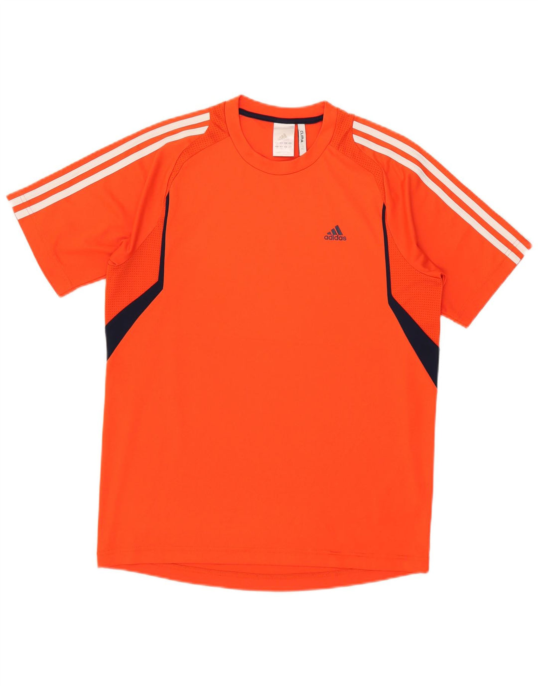 Ανδρικό T-Shirt Climalite Adidas Top Medium Orange Colourblock Polyester
