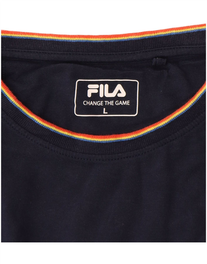 Ανδρικό T-Shirt Fila Top Large Navy Blue