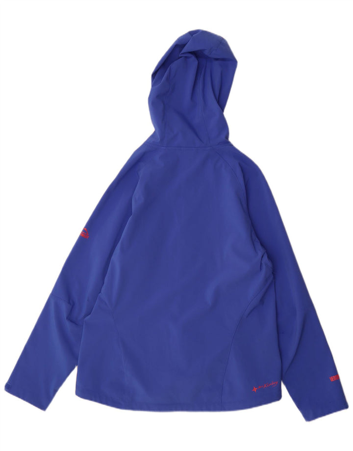 Γυναικείο μπουφάν βροχής με κουκούλα MC Kinley UK 16 Large Blue Polyester