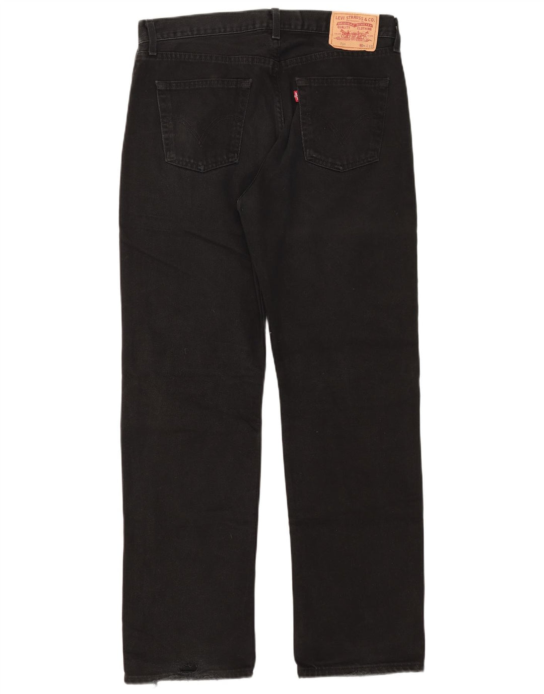 Levi's Mens 751 Straight Jeans W34 L32 Μαύρο βαμβακερό