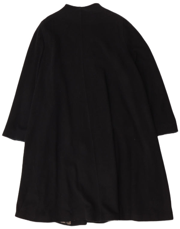 LADY H. Γυναικείο Oversized Πανωφόρι IT 49 XL Μαύρο Lambswool