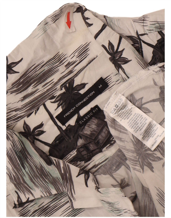 Γαλλικό Connection Ανδρικό κοντομάνικο πουκάμισο Classic Fit Medium White Hawaiian