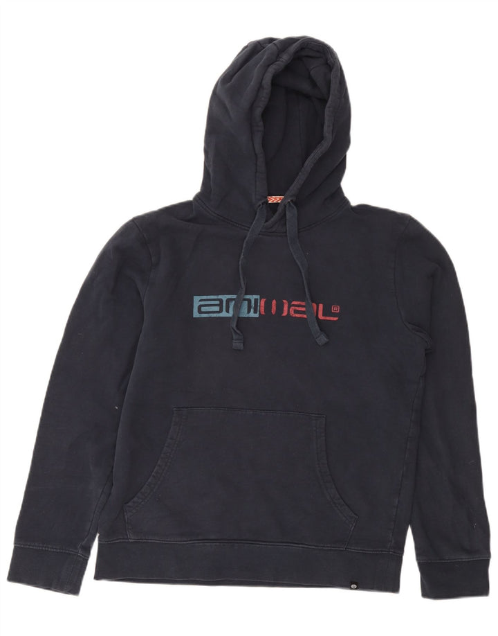 Ανδρικό Animal Graphic Hoodie Jumper Μικρό Ναυτικό Βαμβακερό