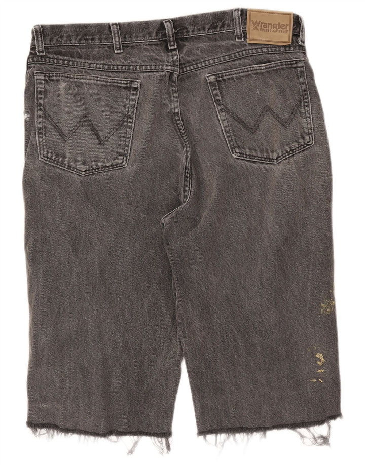 Ανδρικό τζιν σορτς WRANGLER W38 XL Γκρι βαμβακερό