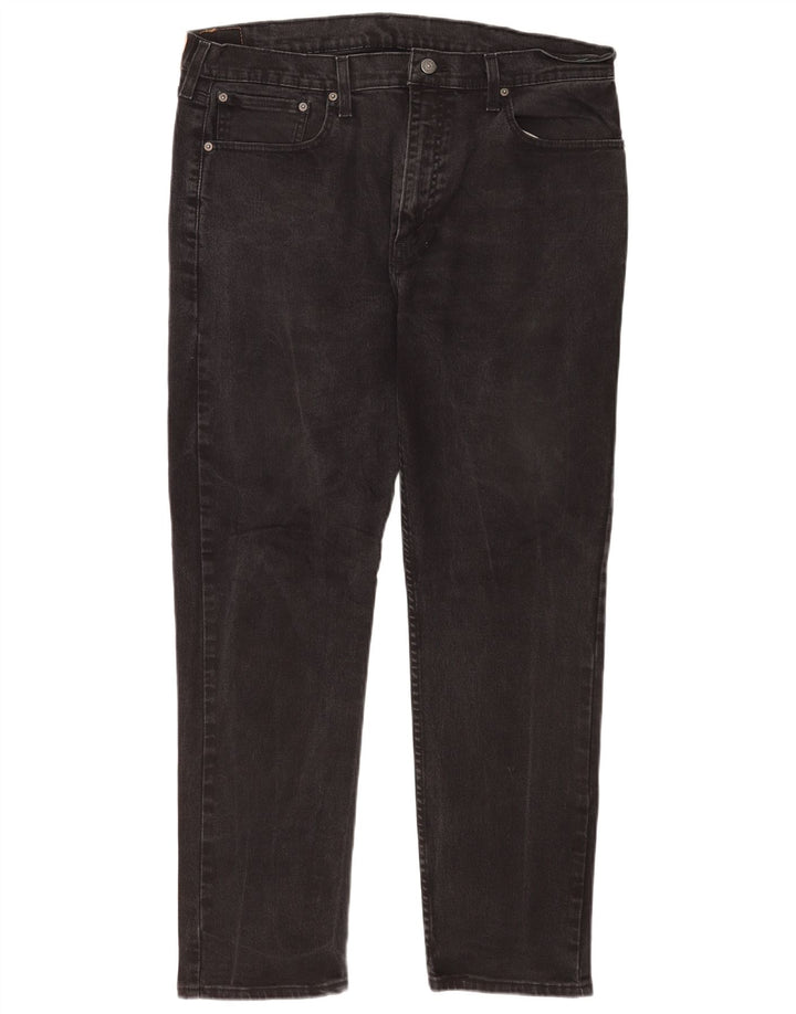 Levi's Mens 502 Tapered Jeans W38 L32 Μαύρο βαμβακερό