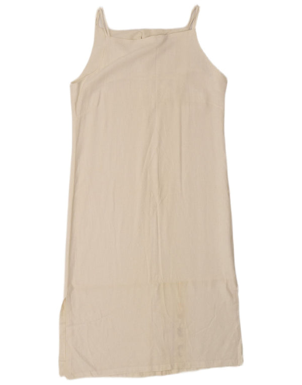Vintage Γυναικείο Sundress UK 18 XL Off White Βαμβακερό